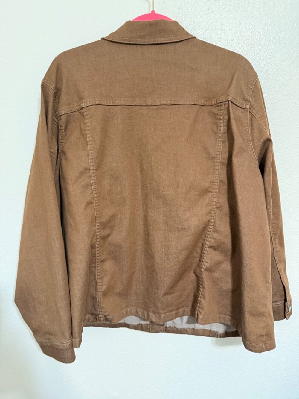 Blair Denim Jacket Brown Pockets Classic Boho Womans 3X - Picture 2 of 5